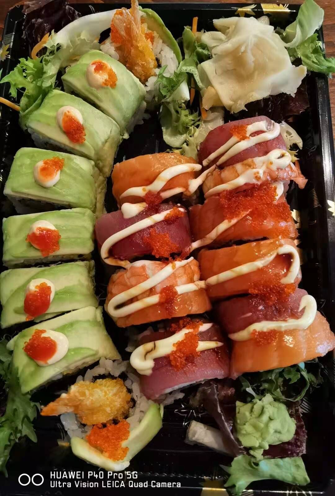 Dragon Roll+Rainbow Roll