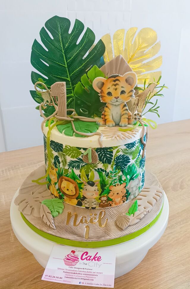 Gâteau thème Jungle 