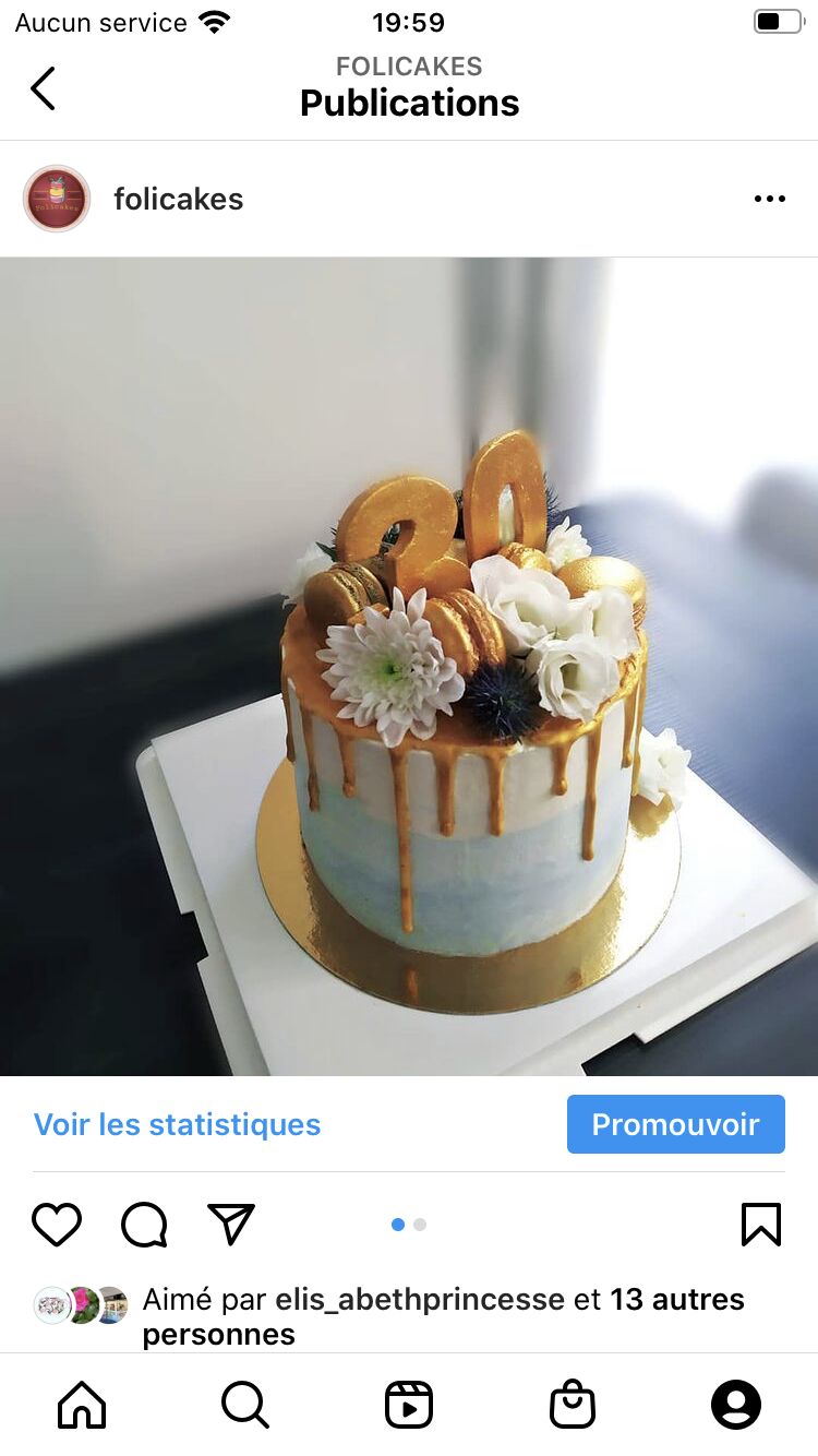 Gâteau fleurs