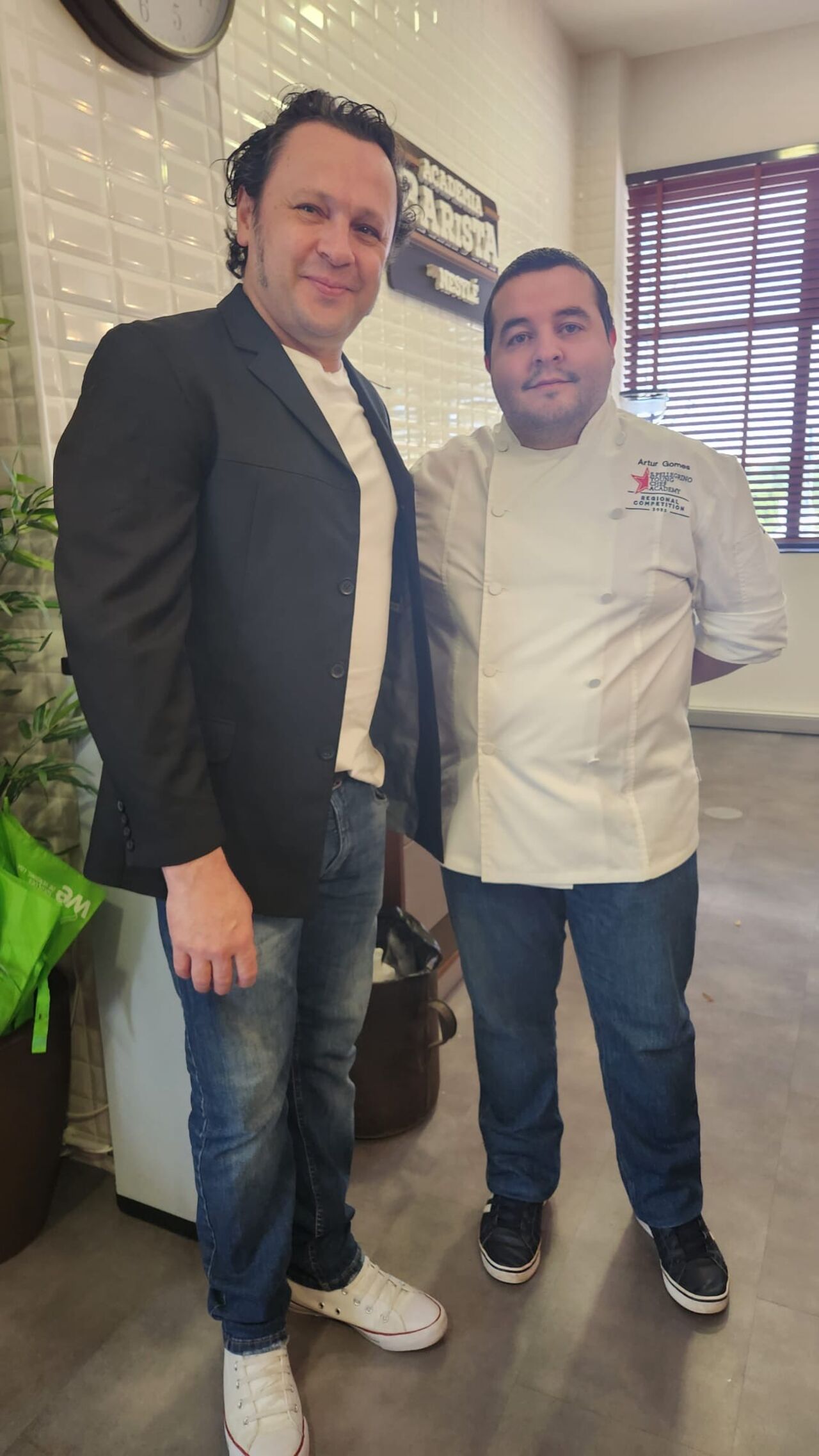 O nosso Chef Tibola com o Chef Artur Gomes da Nestlé!