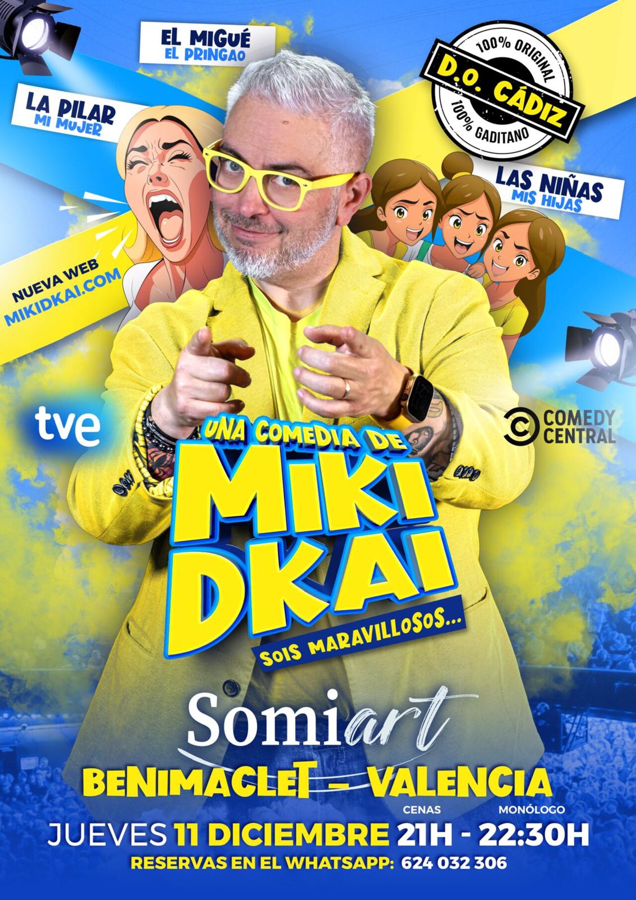 Cena+Monólogo con Miki DKAi