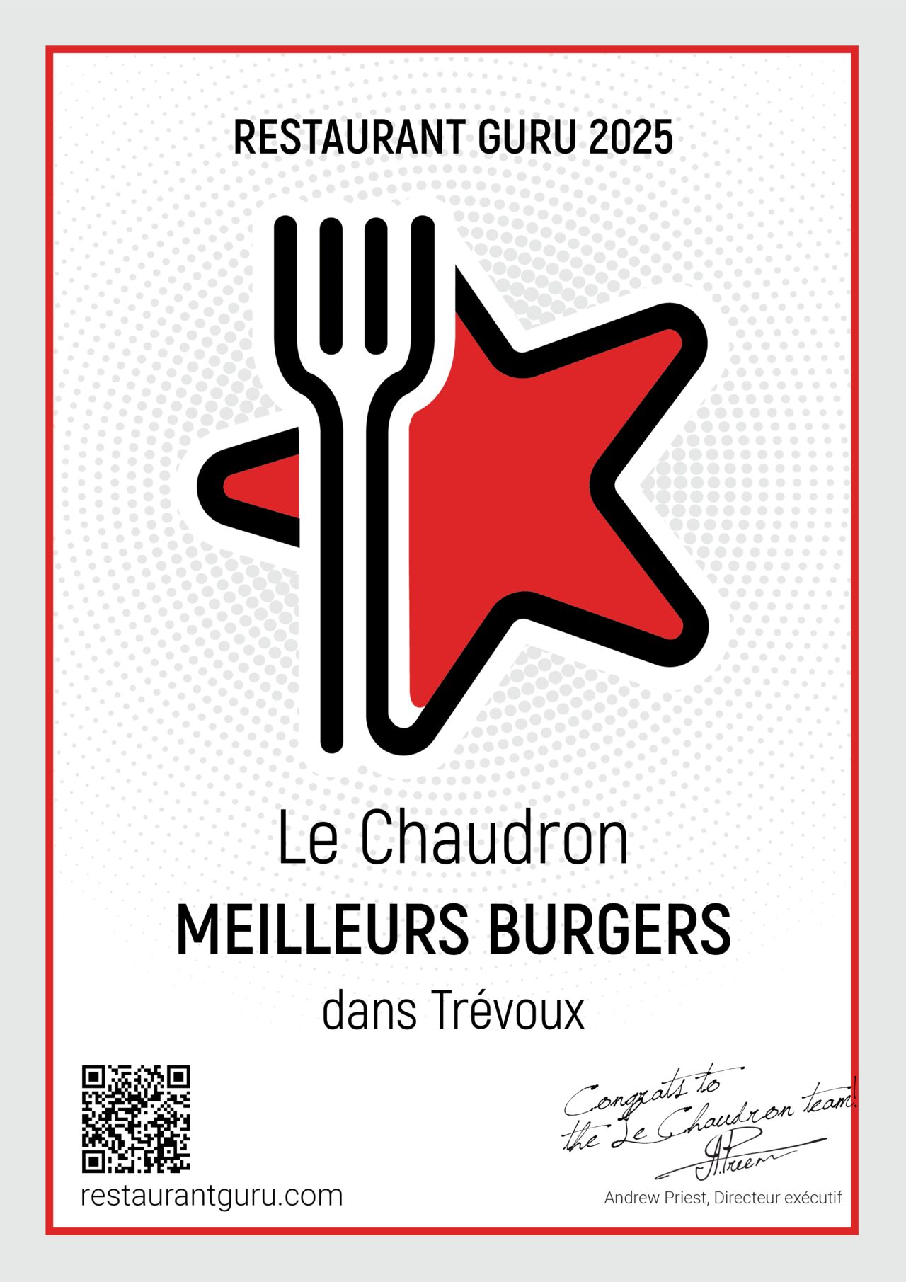 Le Chaudron - meilleur burger