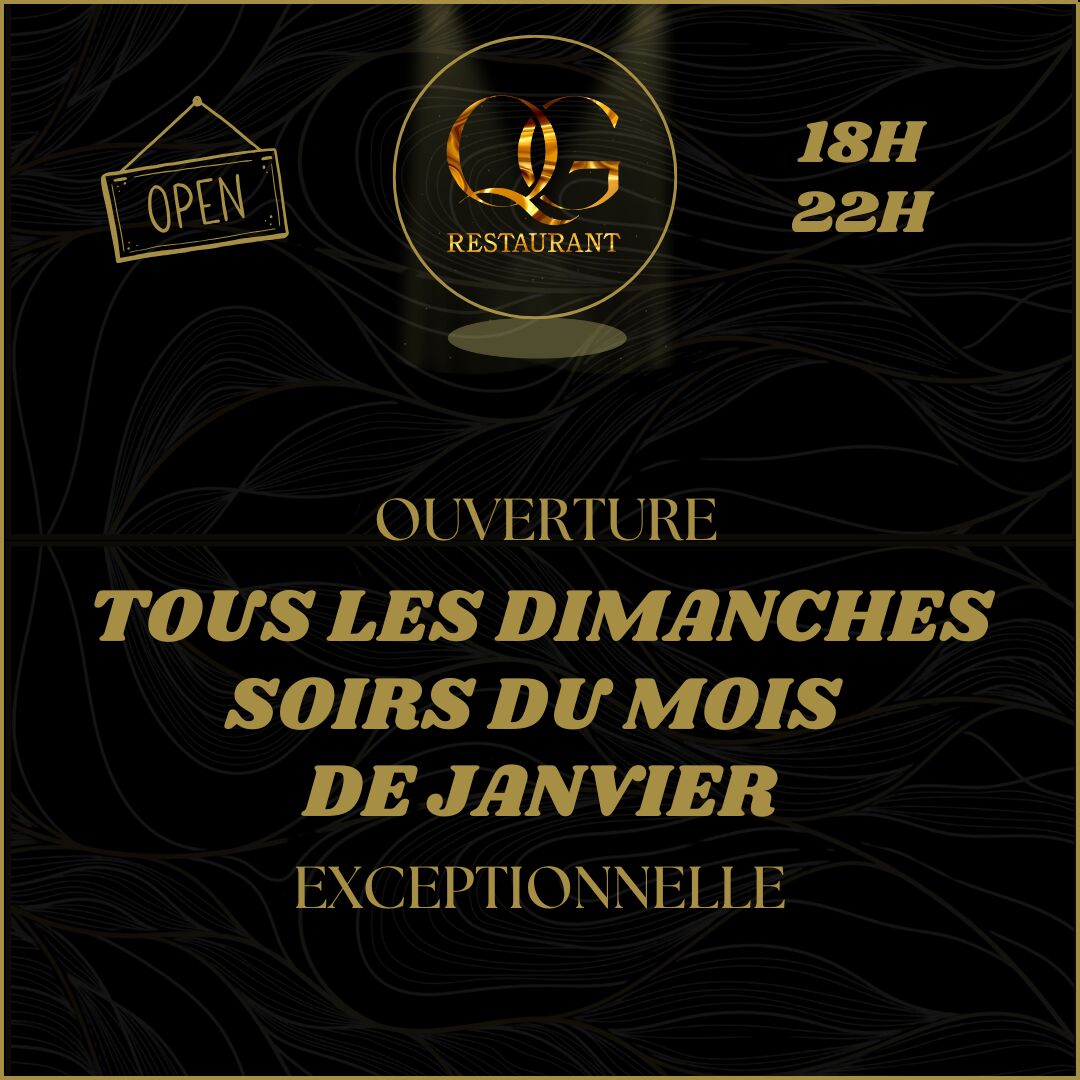 Ouverture exceptionnelle