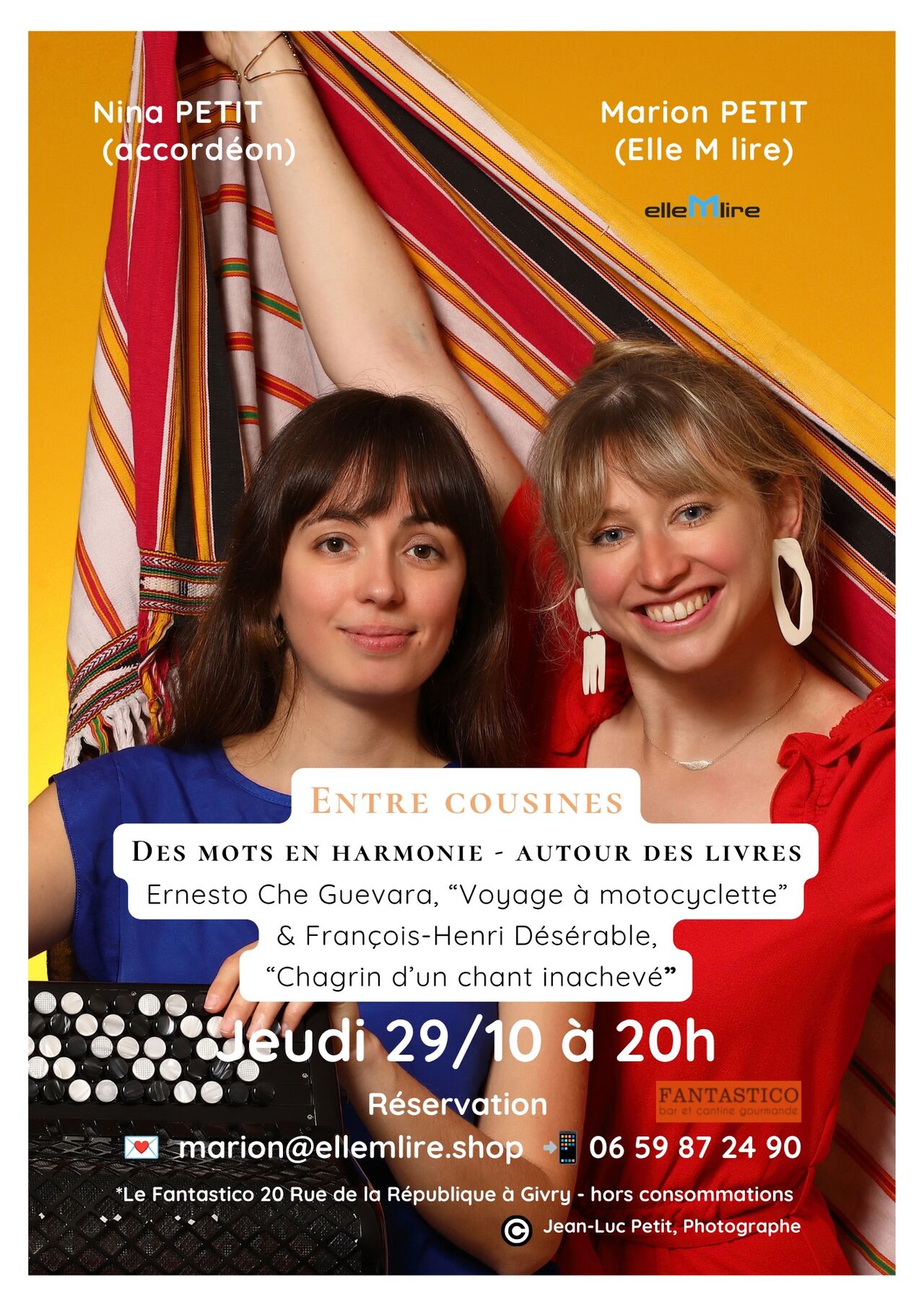 Bookclub Musical "Entre cousines" 29 Oct. 26