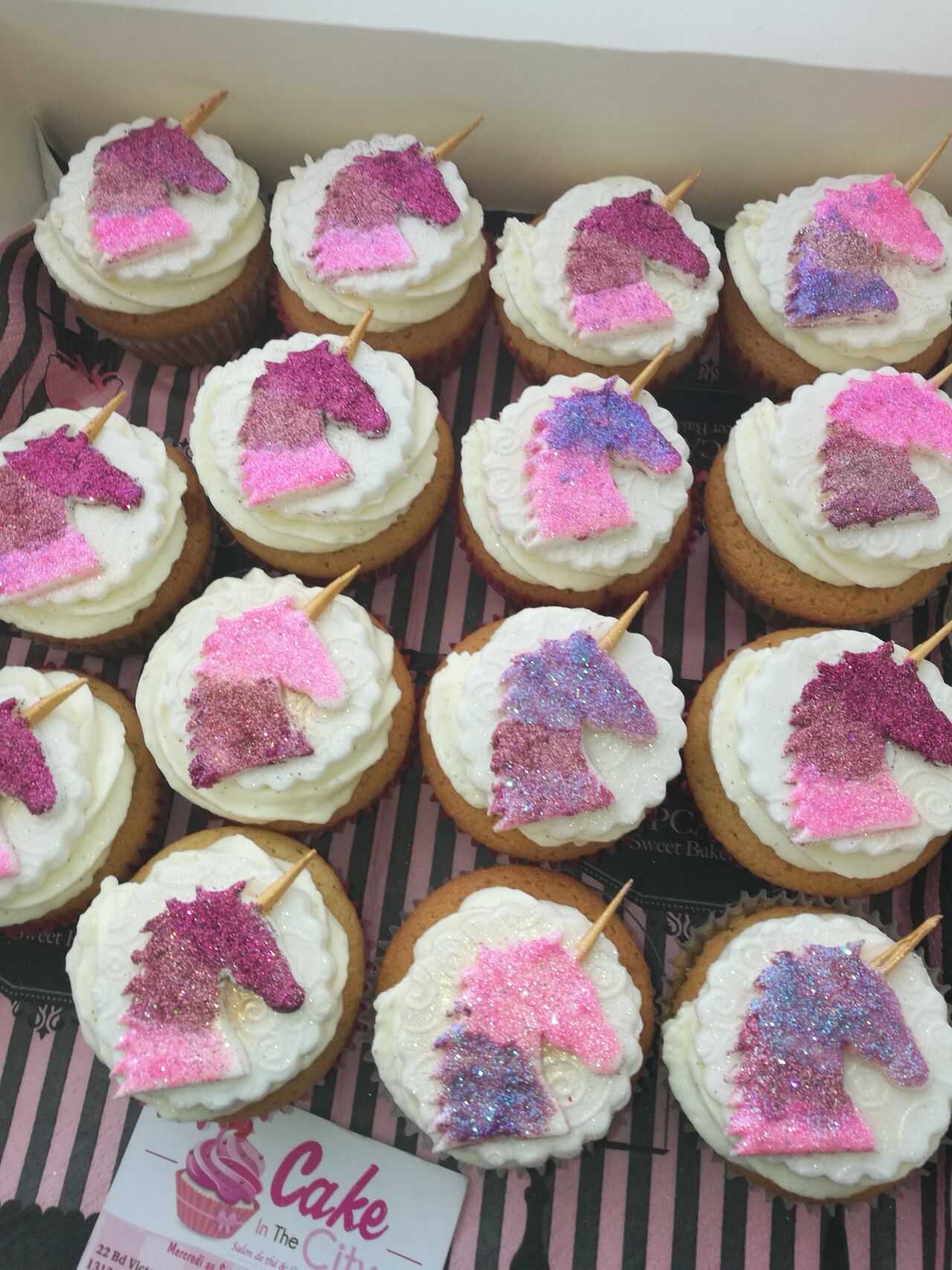 Cupcakes décorés Licorne