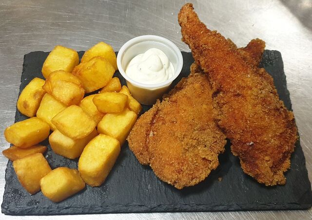 Solomillo de pollo frito