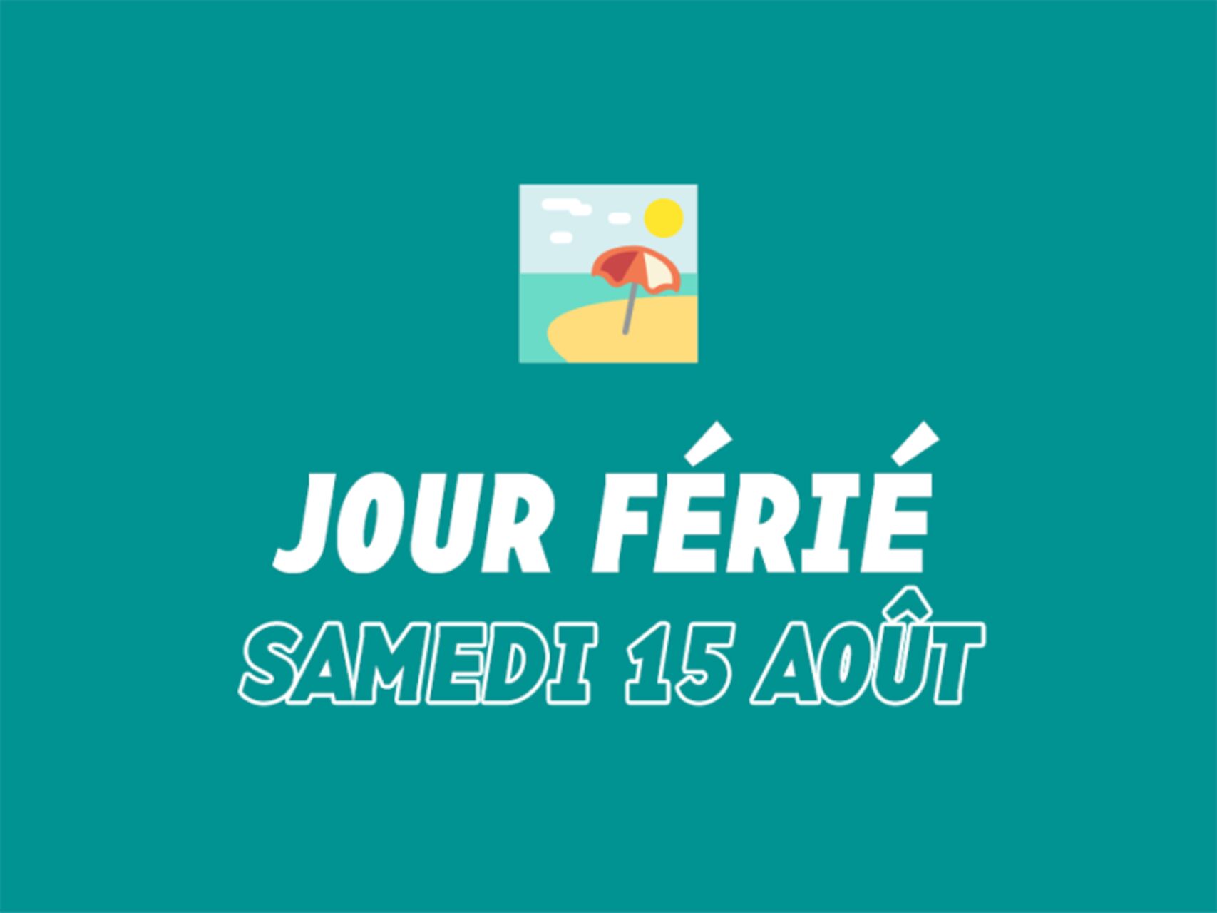 FERMETURE EXCEPTIONNELLE