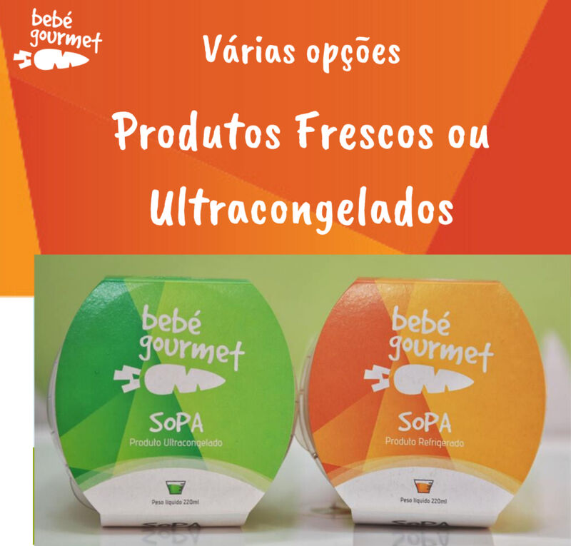 Diariamente, opções frescas, com prazo de validade de 3 dias e opções ultracongeladas, com prazo de validade de 3 meses