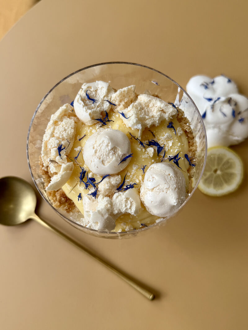 Verrine façon tarte au citron meringuée