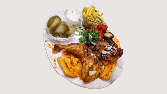 1/2 gegrilltes Hähnchen