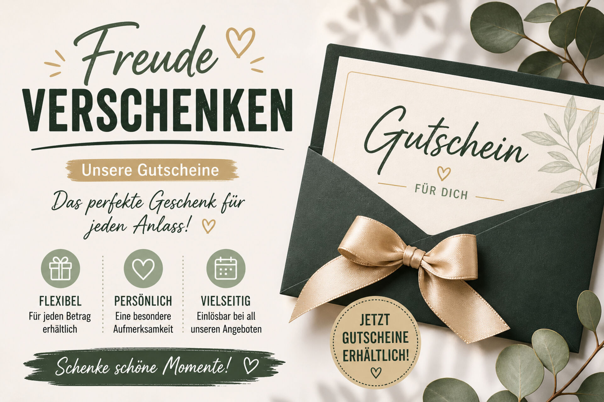 Wie wärs mit einem Gutschein…