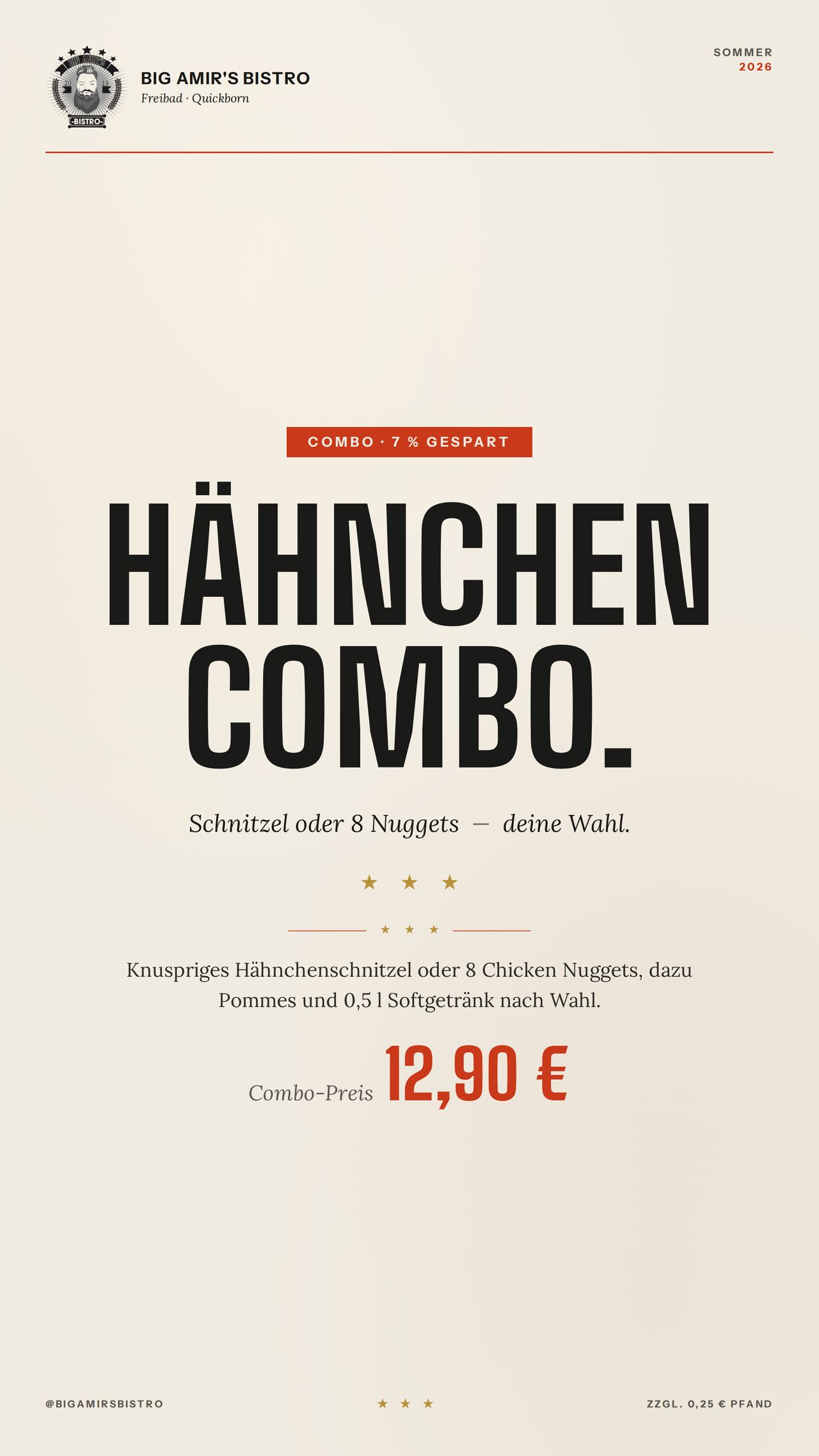 Hähnchen Menü