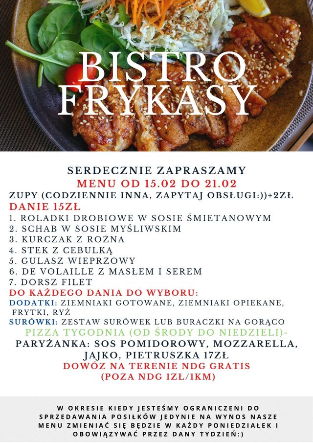 Menu od 15.02 do 21.02
