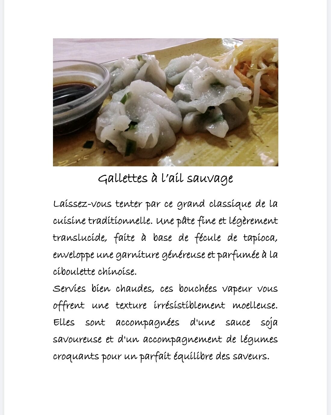 Gallettes à l’ail sauvage