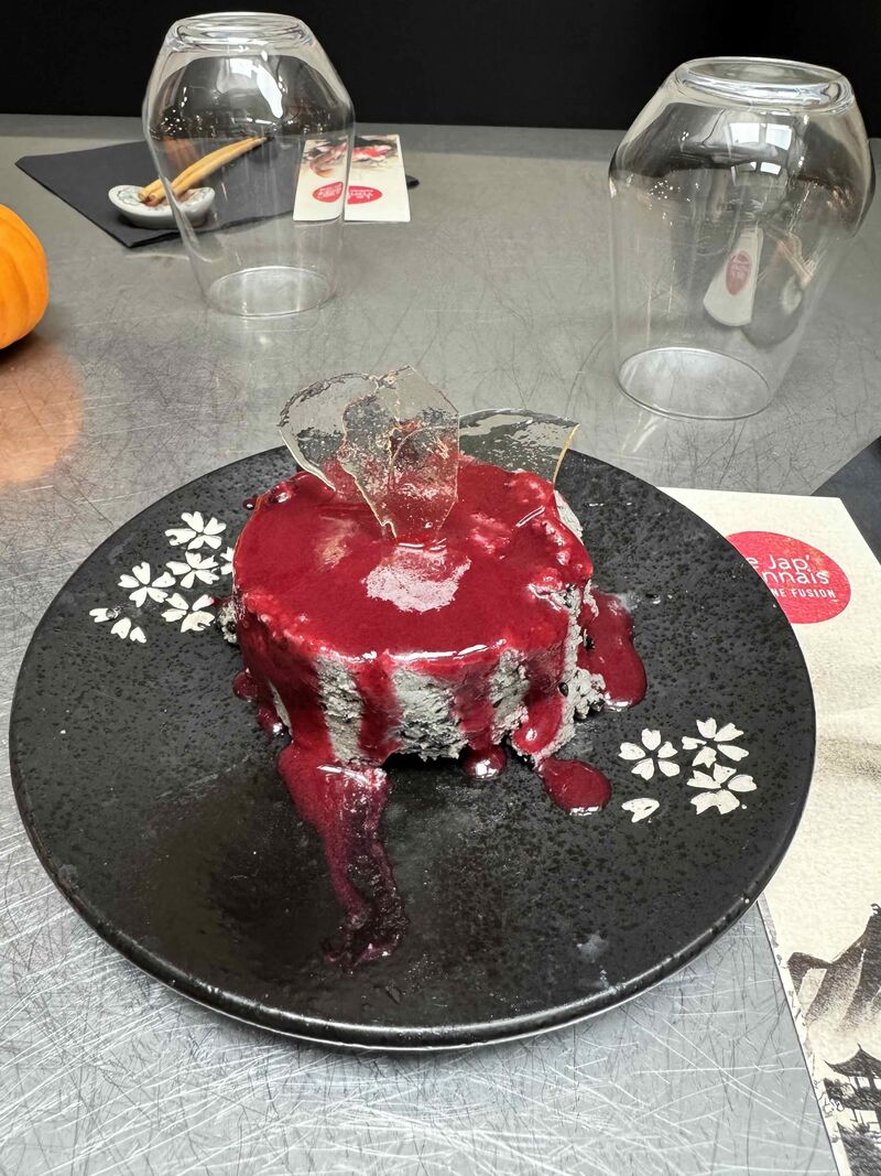 cheese cake sésame noir