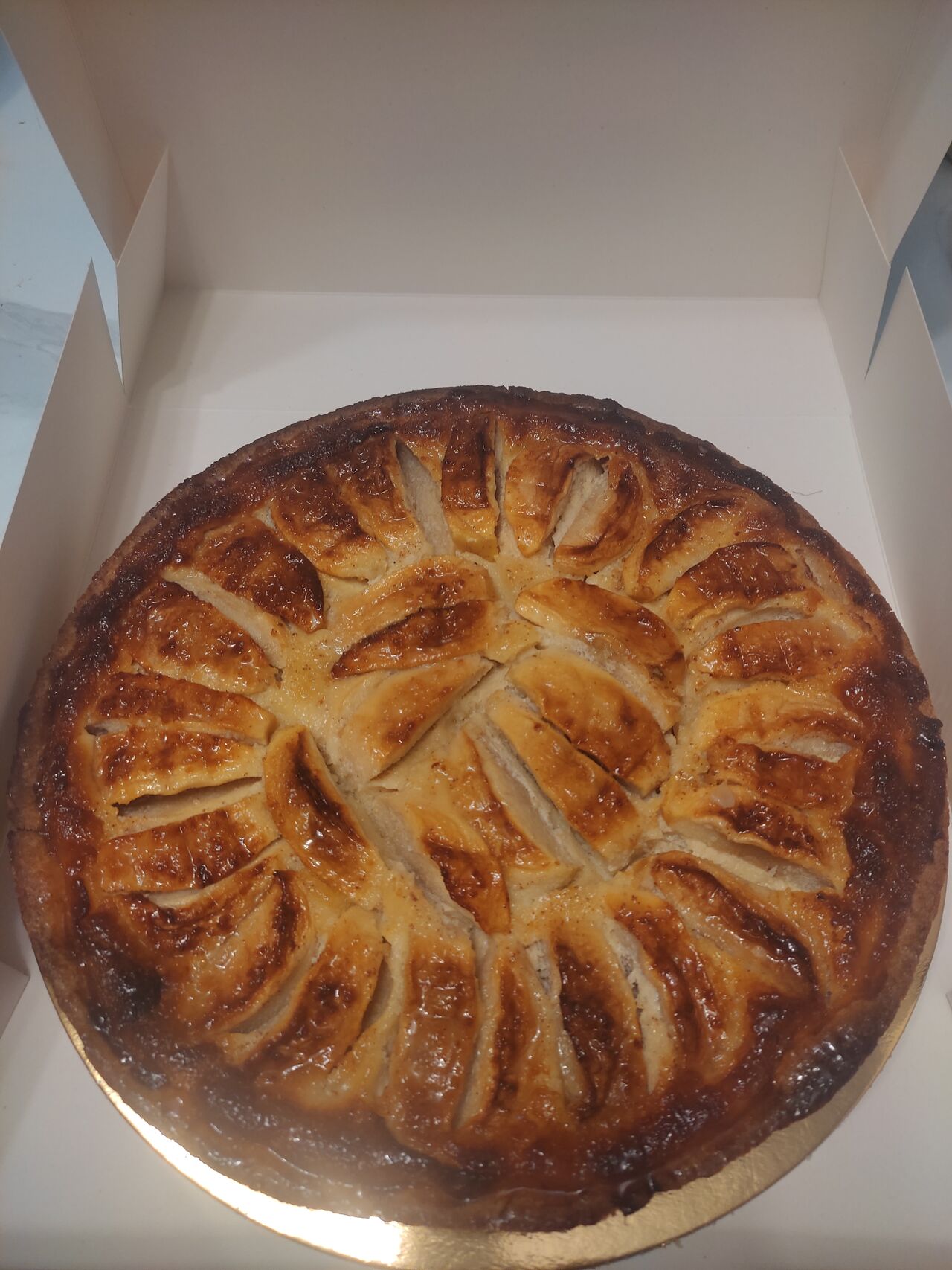 Tarte aux pommes amandine