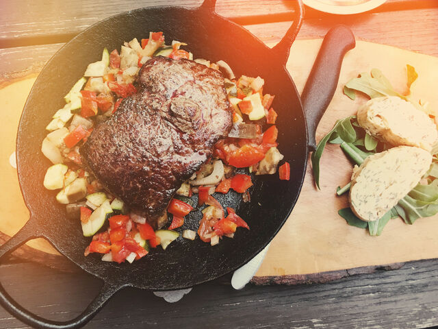 Roastbeef im heißen Pfännchen