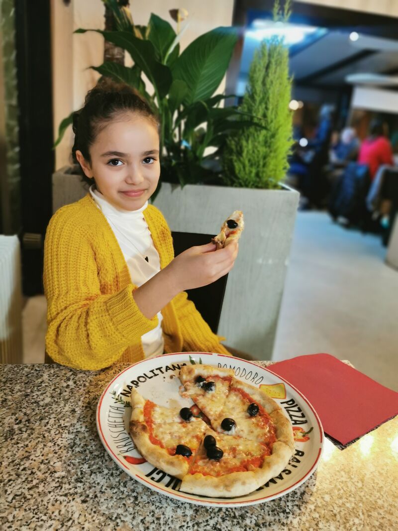 Pizza Margherita pour la princesse Romaissa