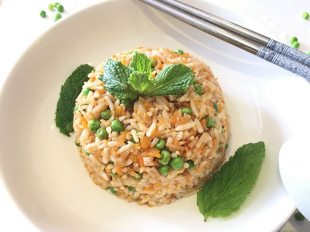 Riz cantonnais végétarien