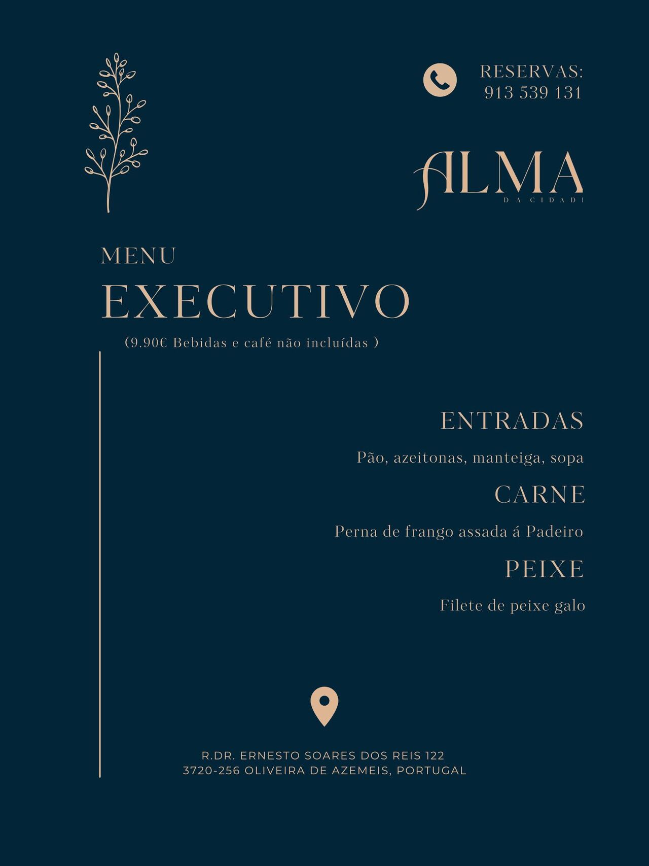 Menu Executivo
