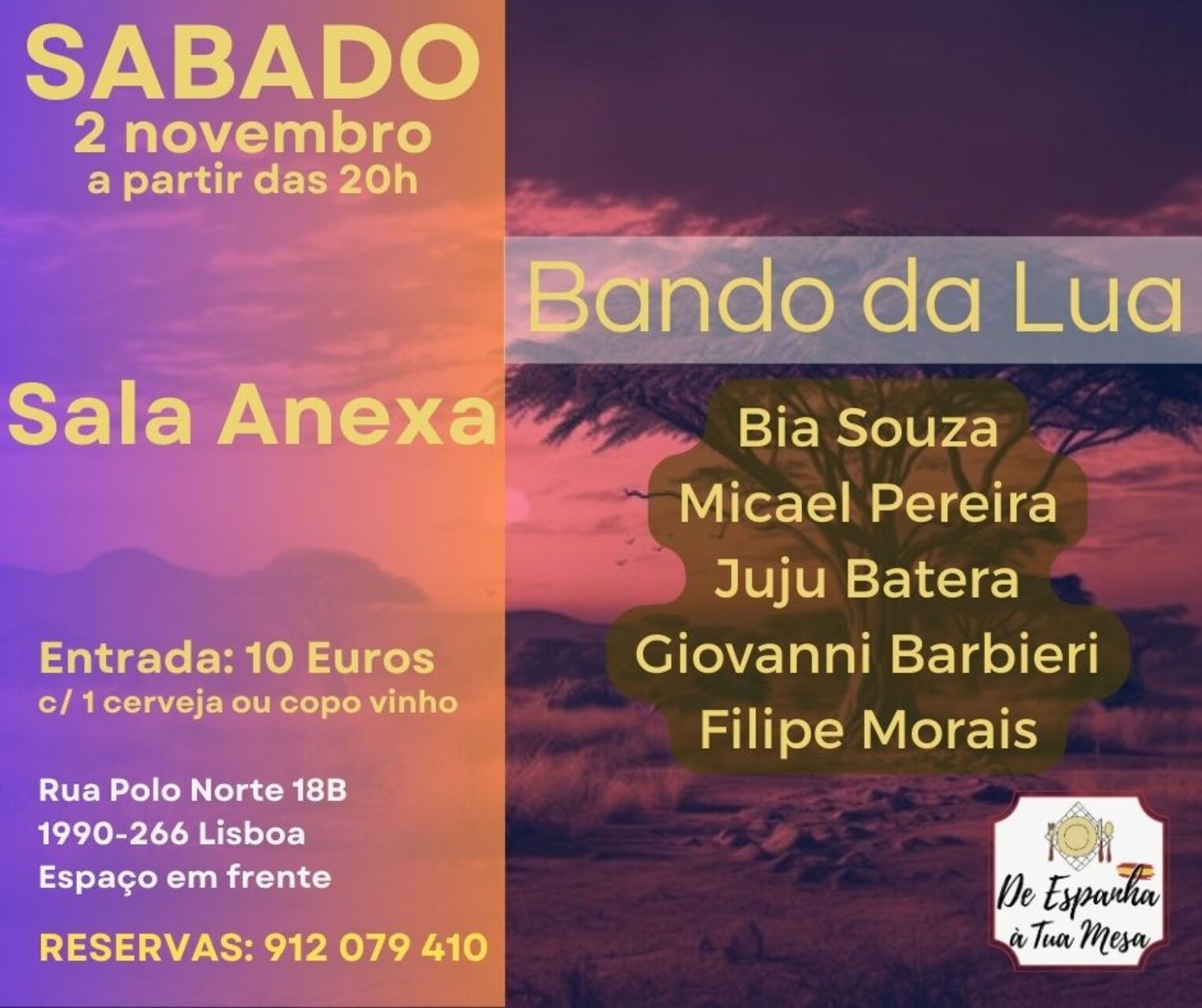 Sábado - 2 novembro