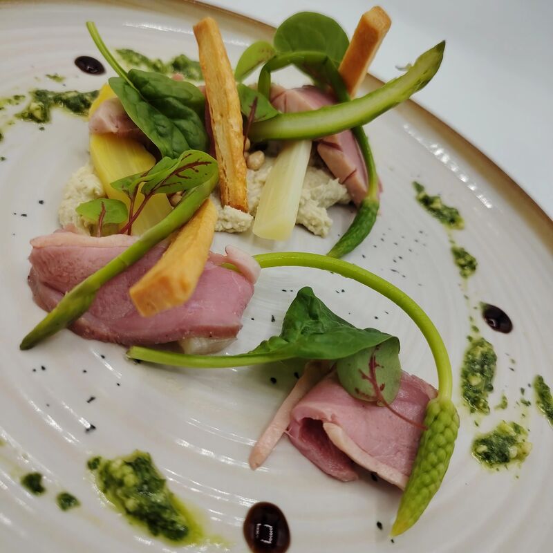 Carpaccio de canette rosée