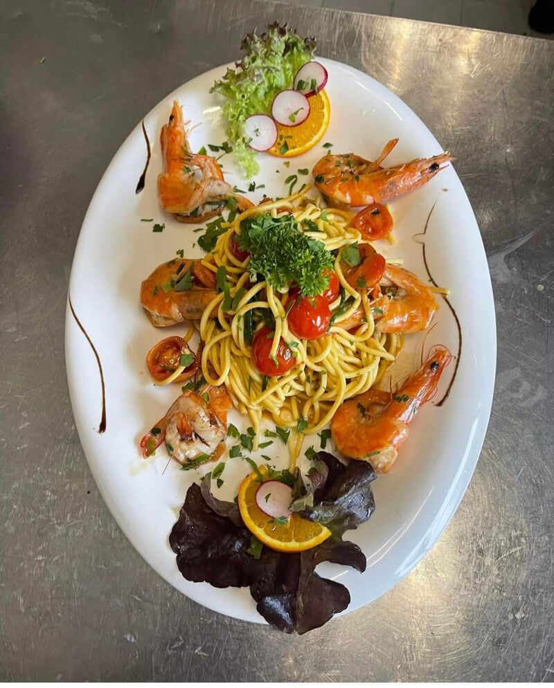 Spaghetti mit Gambas