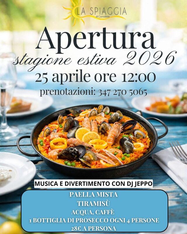 25 aprile inizia la stagione 2026