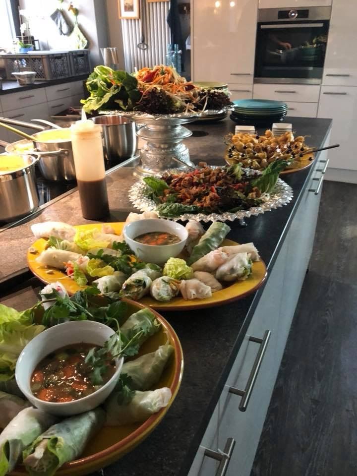 Frisches kochen bei den ladies in Black 