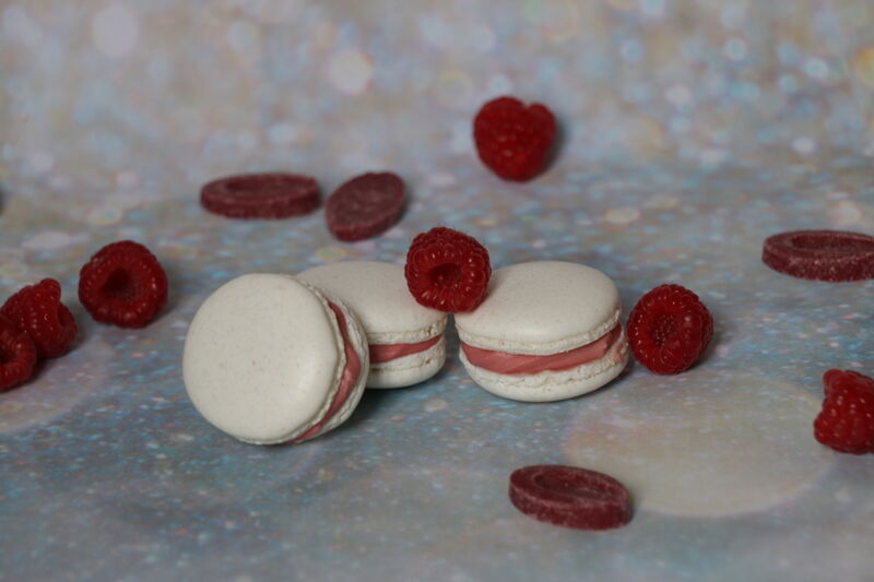 macaron framboise confit de framboise