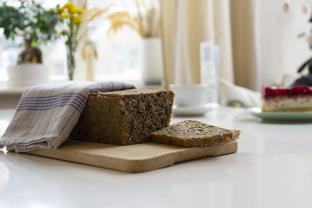 Hausgemachtes Schwarzbrot