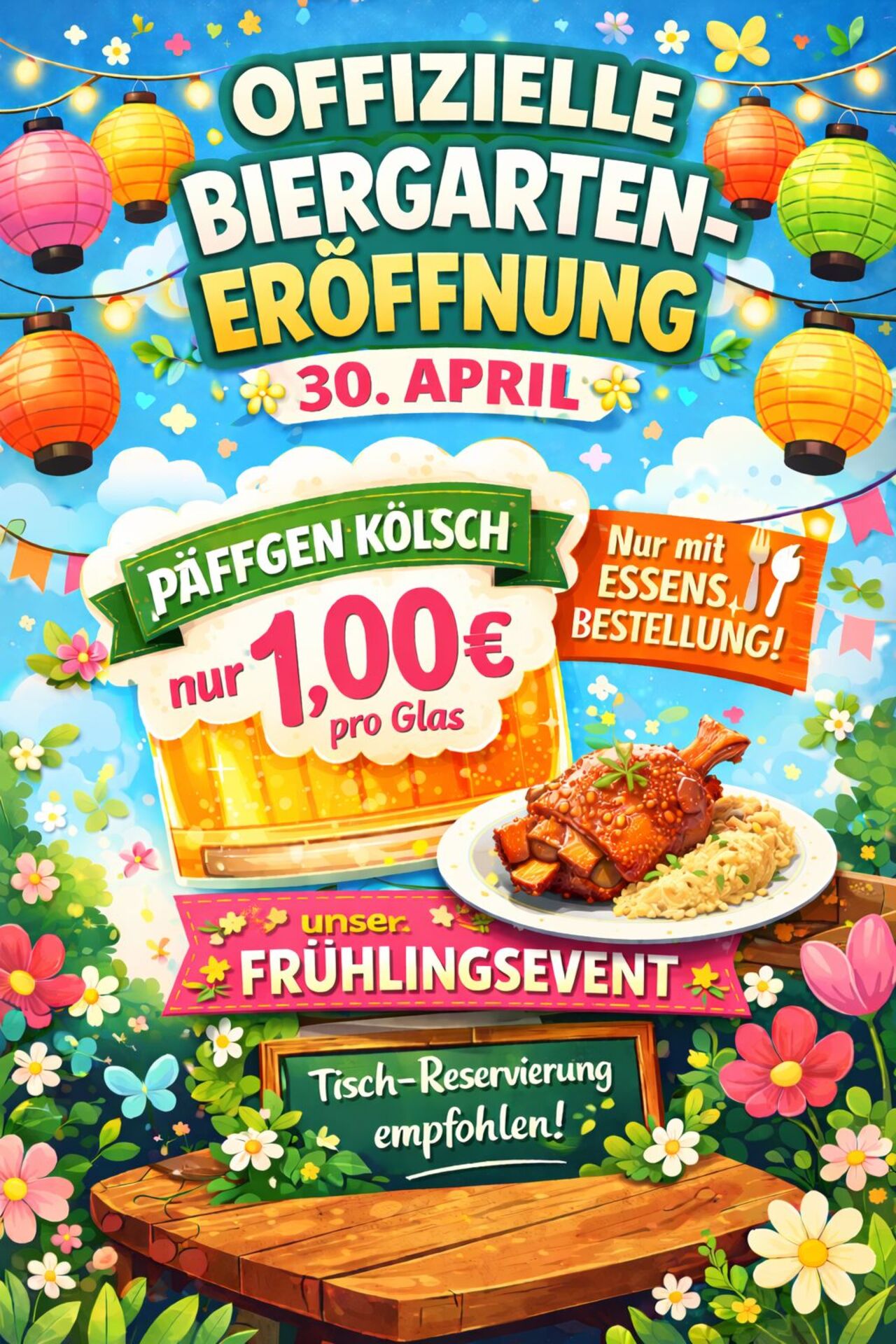 Offizielle Biergarten Eröffnung!