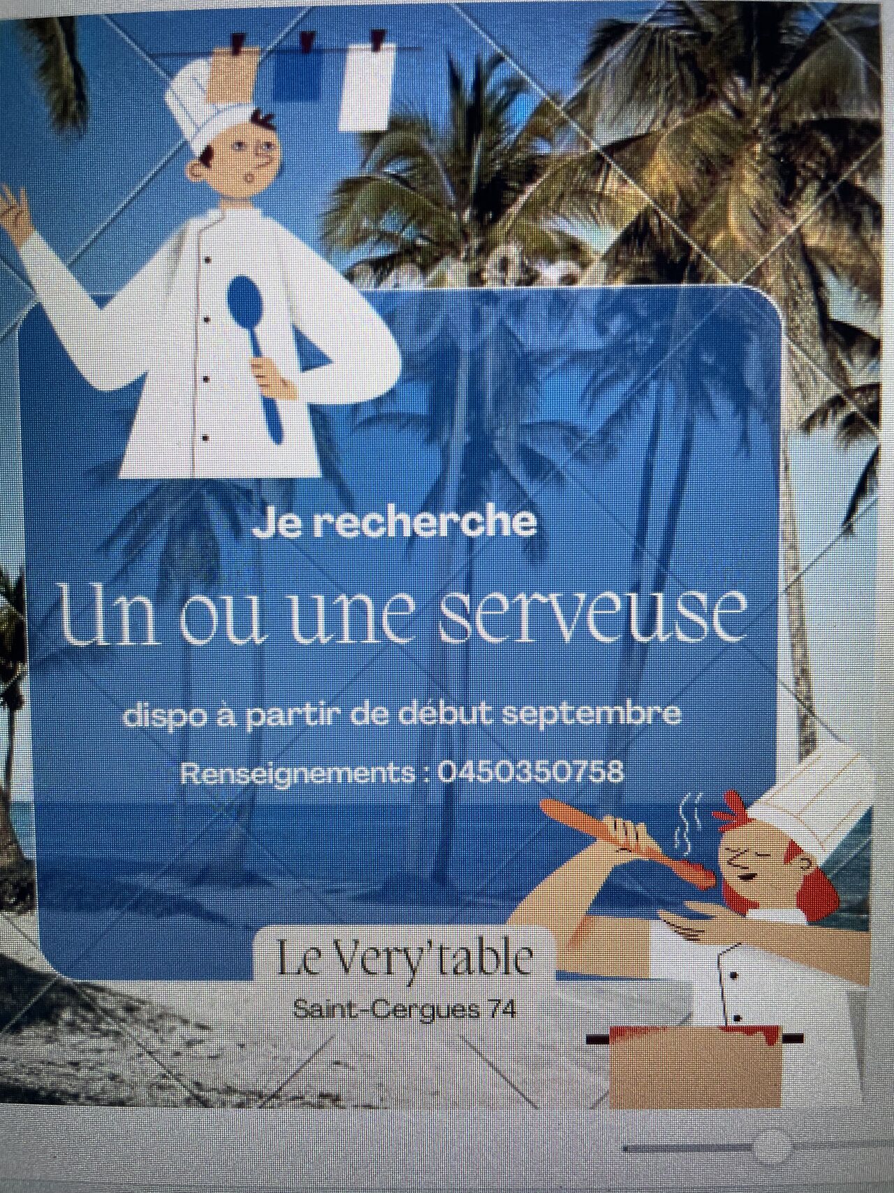 INFO :poste de serveuse