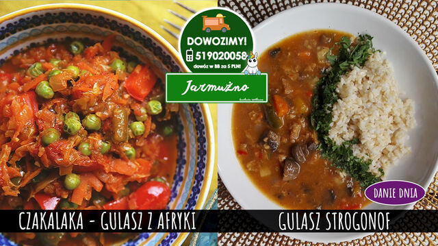 Po lewej Czakalaka, a po prawej nasz Gulasz Strogonof.