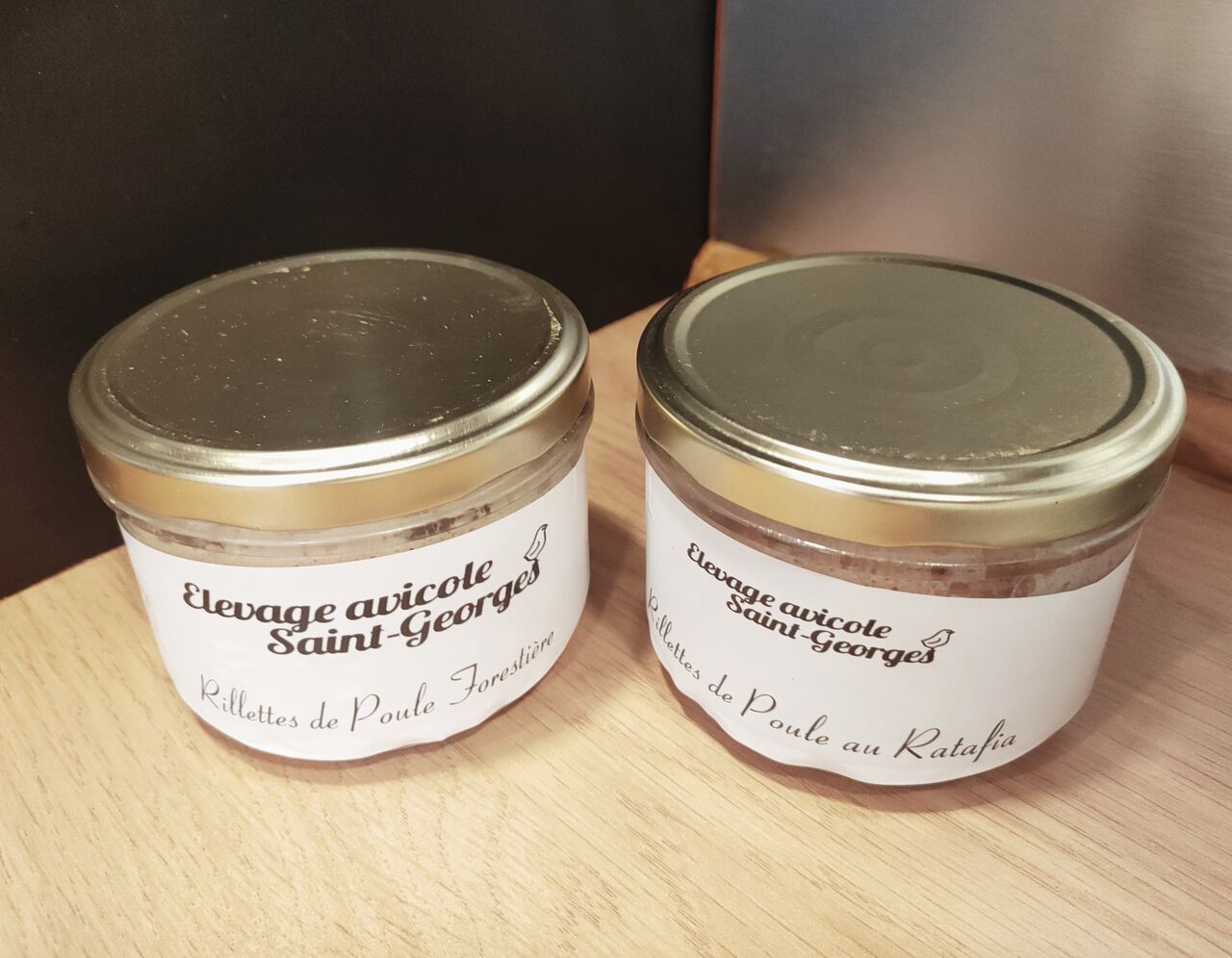 Rillettes de Poule (ratafia ou forestière) de Elevage de Saint Georges - Villemareuil