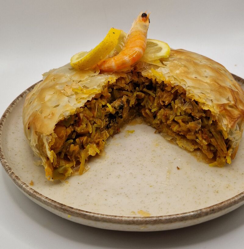 Pastilla aux fruits de mer