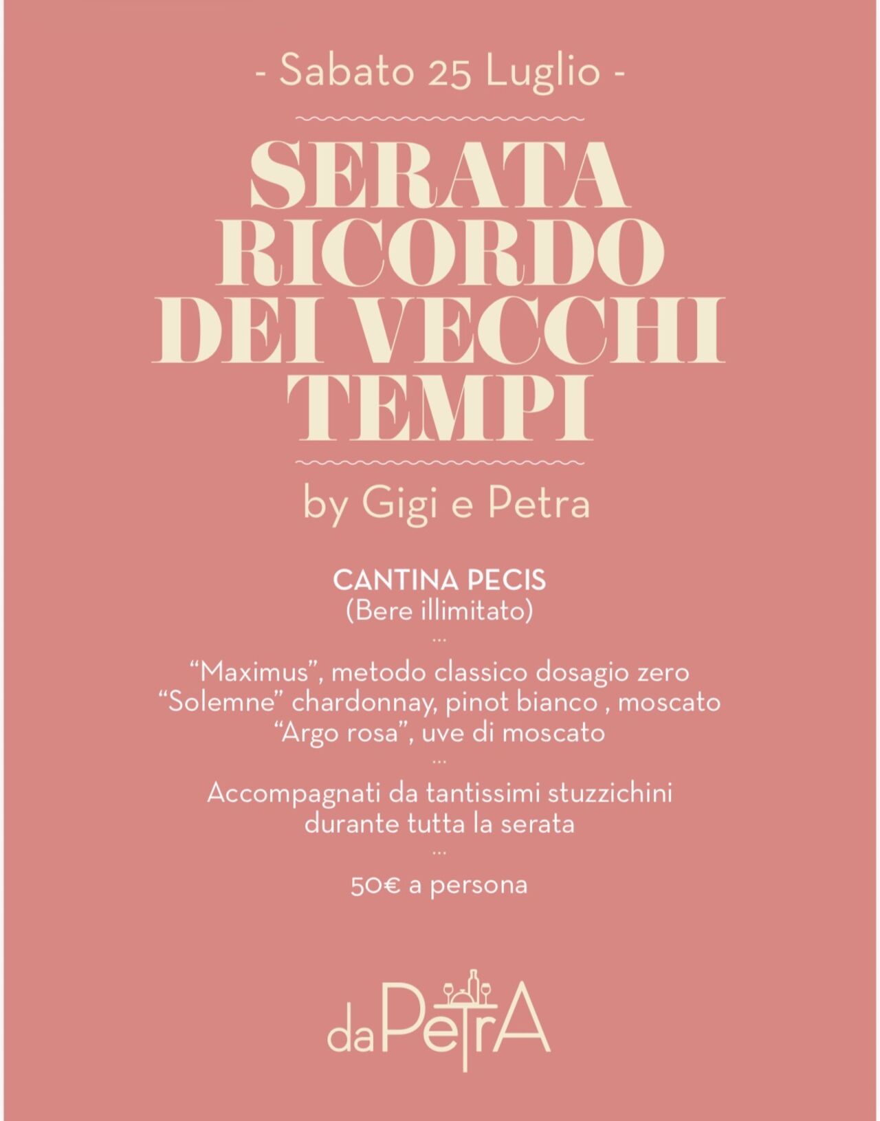 Serata ricordo dei vecchi tempi
