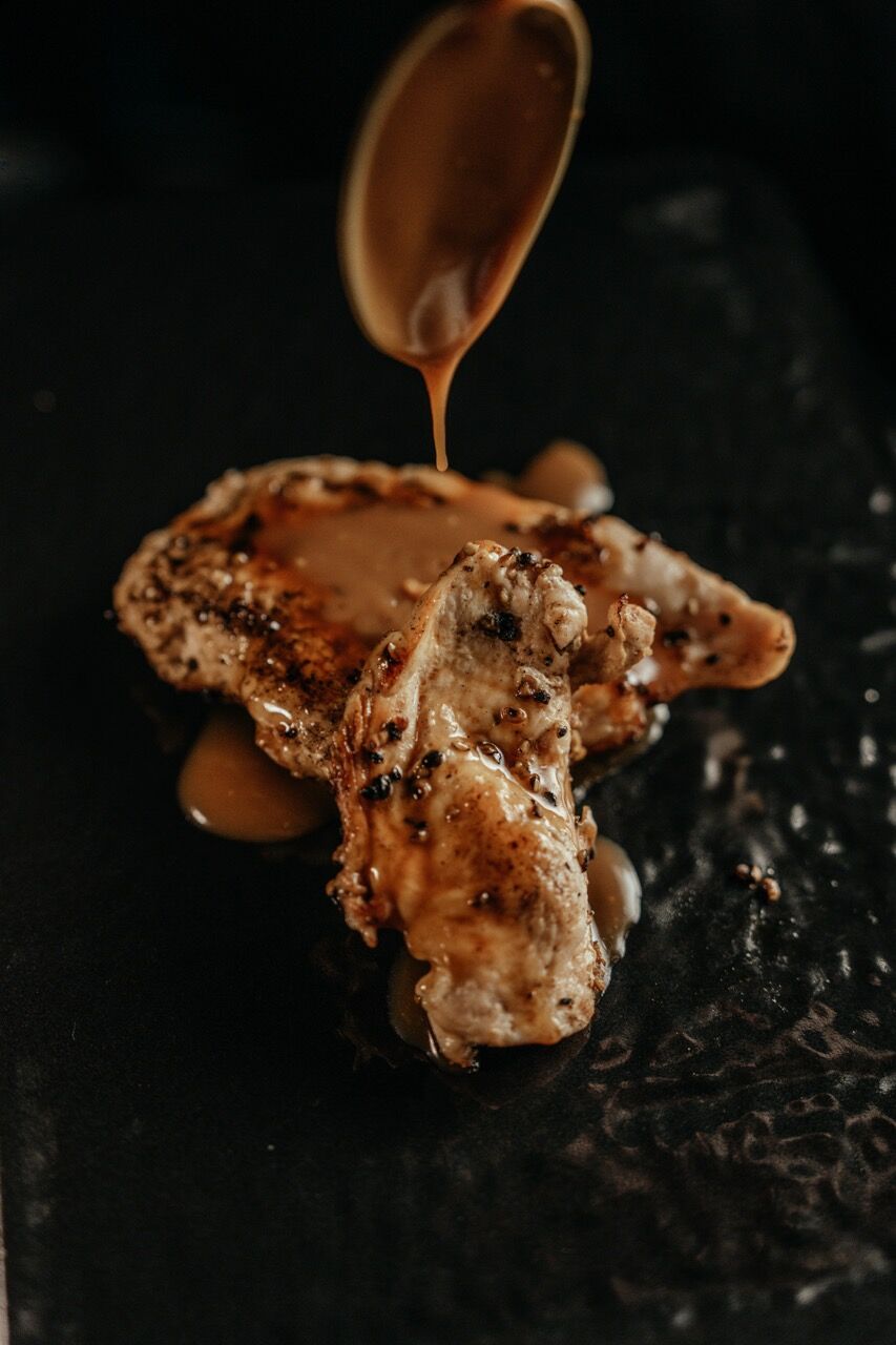 Poulet fermier sauce au Caramel au Beurre Salé