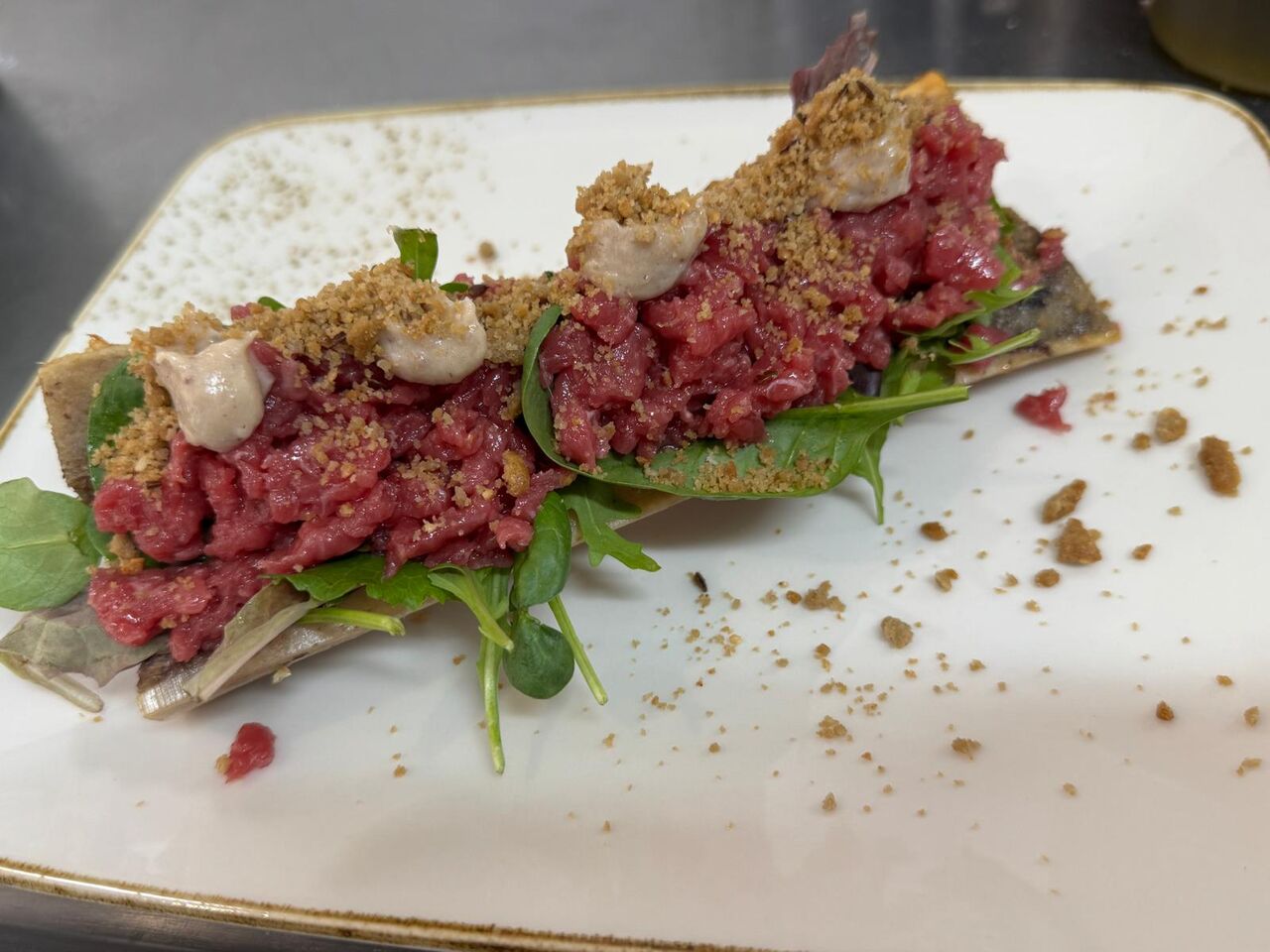 Tartare midollo e lardo 