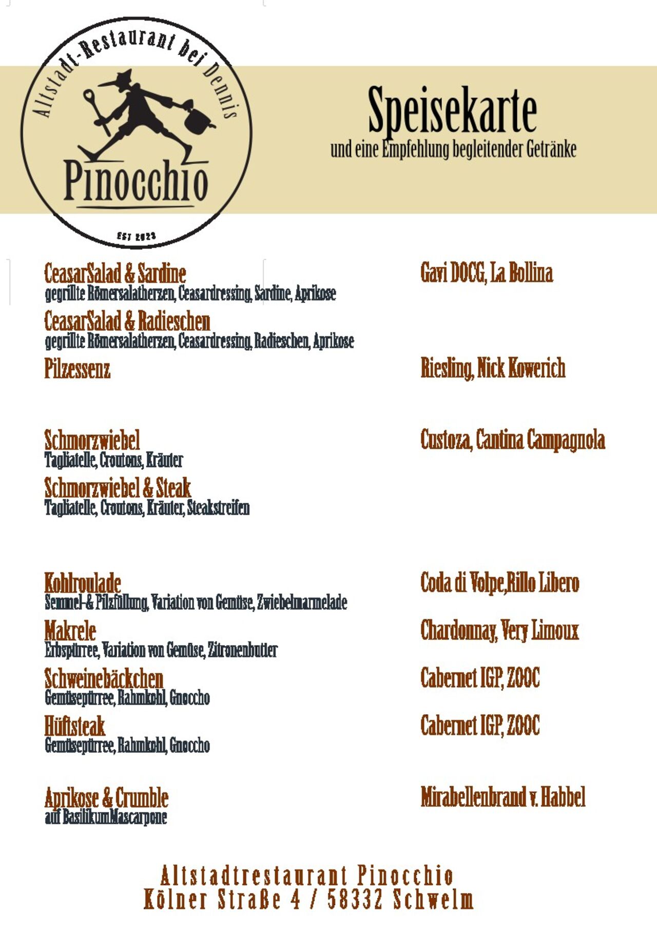 Das Pinocchio entwickelt sich weiter...