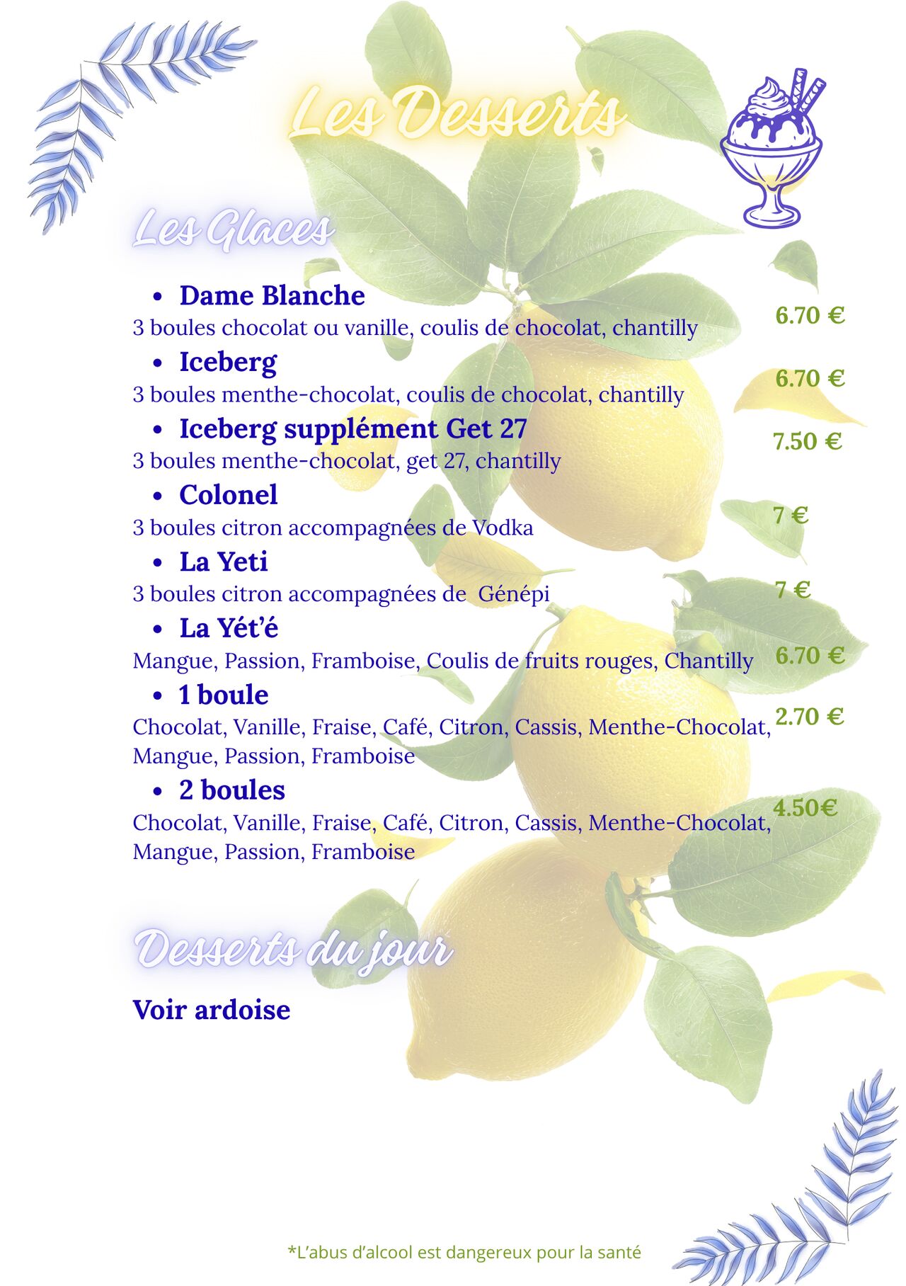 Les glaces