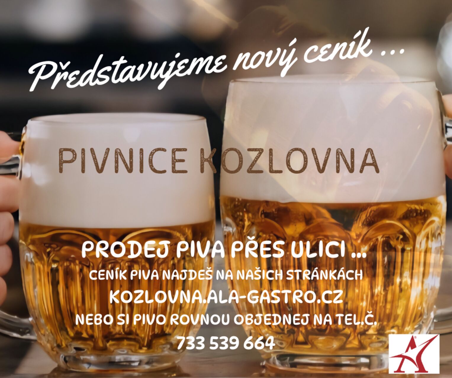 "pivo přes ulici"