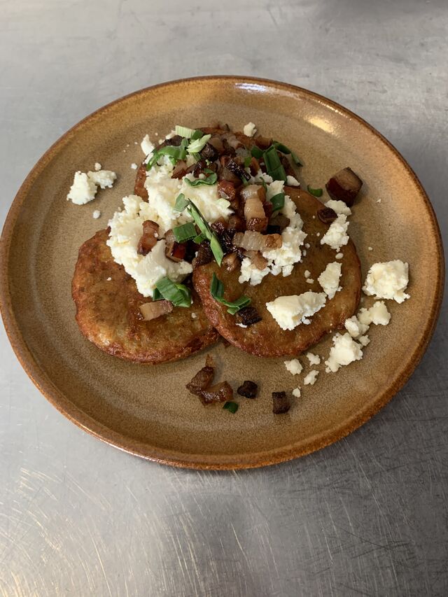 Zemiakové placky s bryndzou