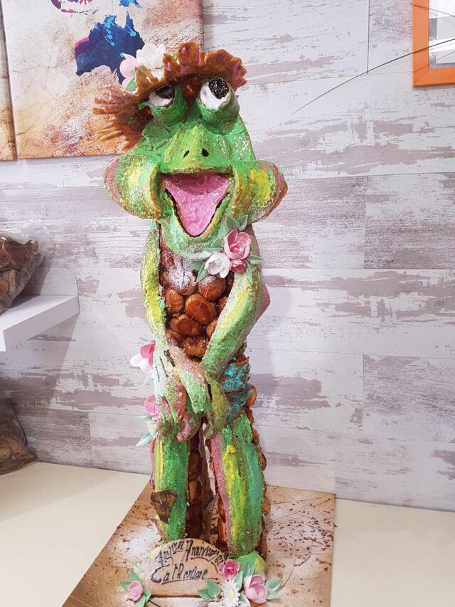 Grenouille 🐸 en choux nougatine 