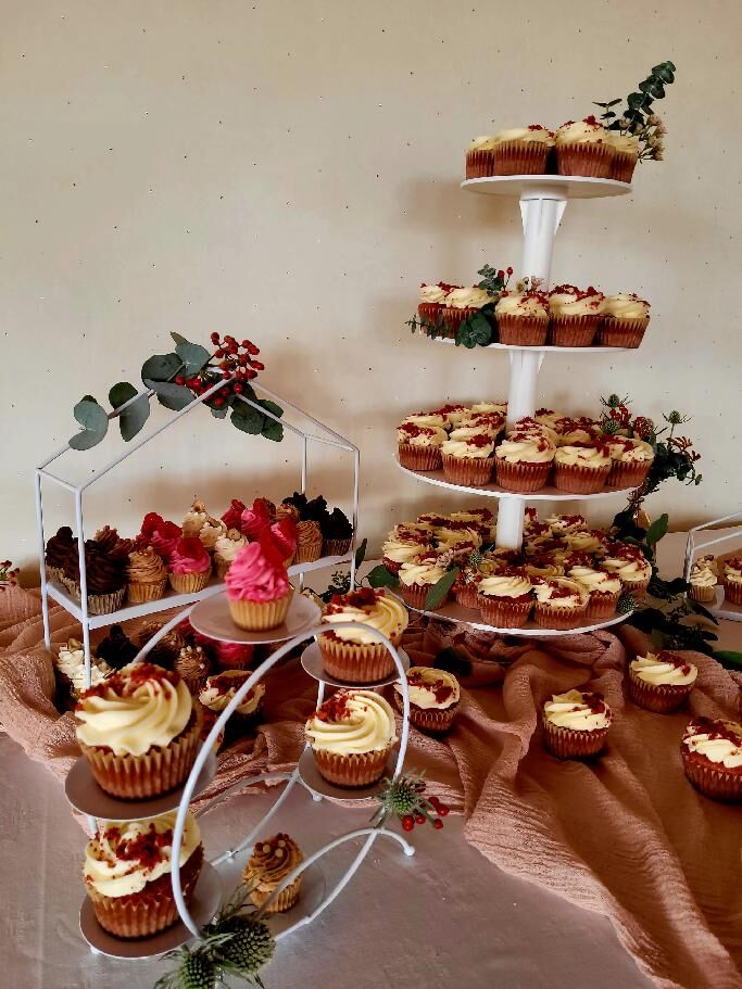 Svatební dort z cupcakes