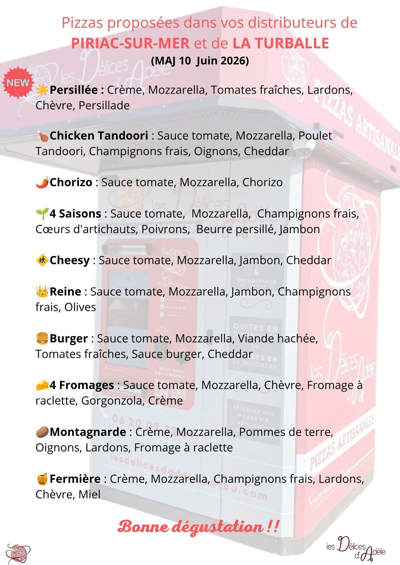 Des pizzas 24h/24, 7 jours/7