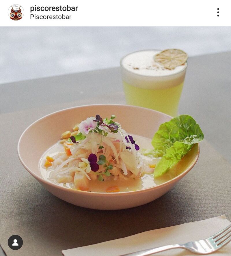 Nuestro ceviche puerto pisco y su pisco sour que sin duda alguna no puede faltar ?

