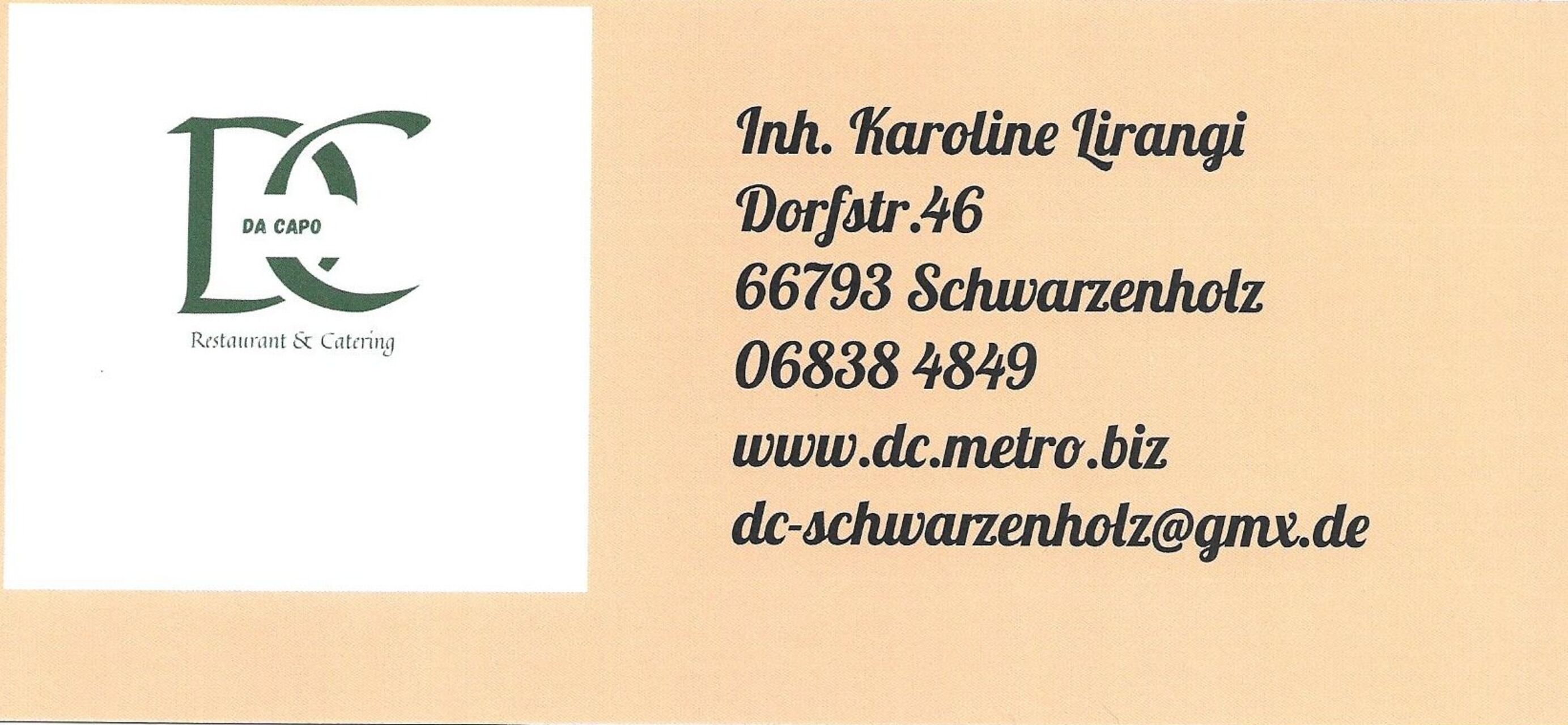 Gutschein von "Da Capo"