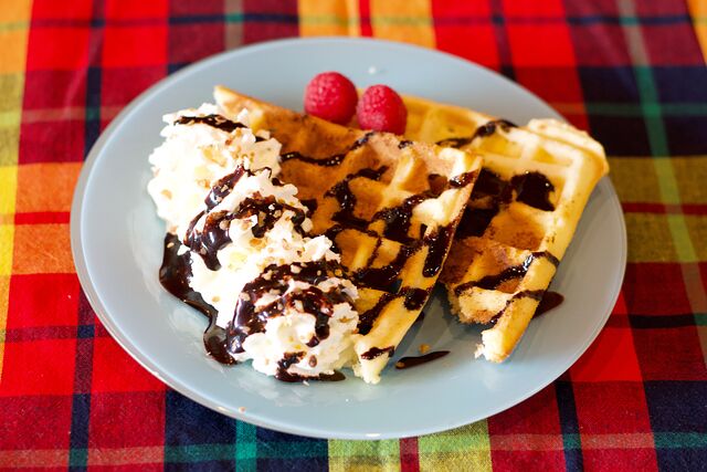 Gaufres rhum saveur coco