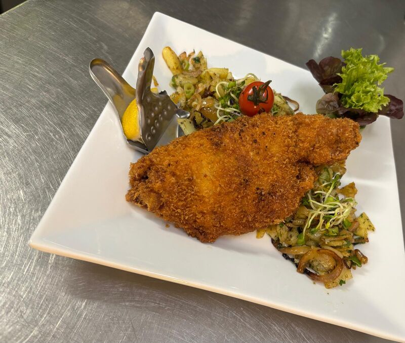 Cordon Bleu mit Bratkartoffeln